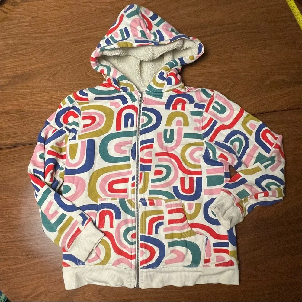 Used Hanna Andersson Colorful Geometric Kids Hoodie